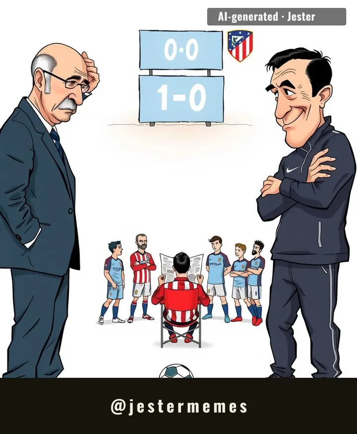 Pep spent £300M to play keep-away, and Atlético still made him look like he's managing a Sunday league pub team.