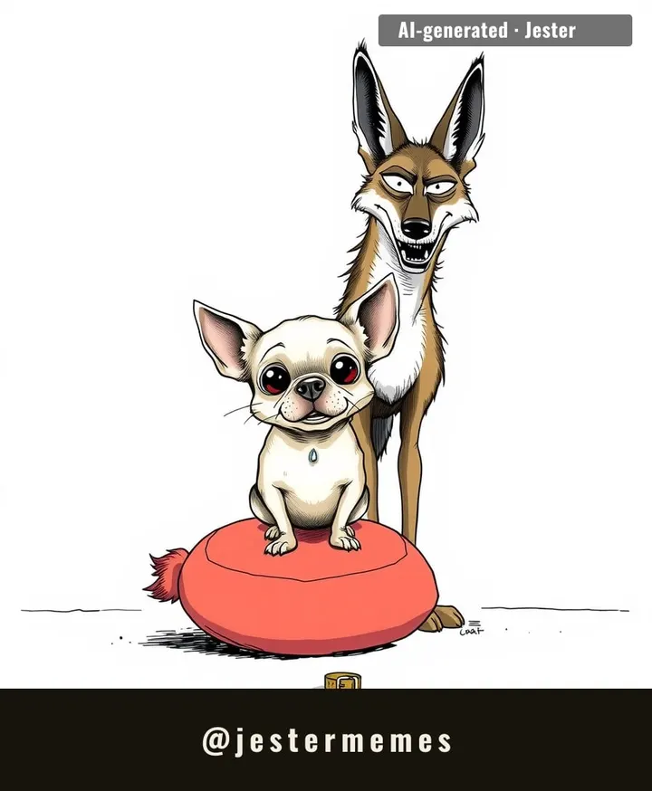 Every tiny dog on a velvet pillow is one bad day from remembering it used to run a desert.