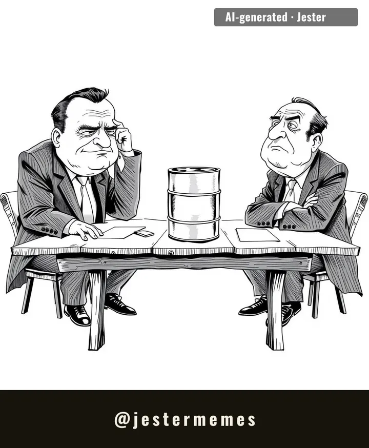 Geopolitics is really just two middle-aged men stopping a fight because they both realized the bar tab is on them.