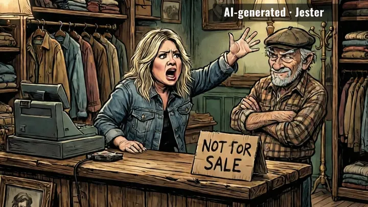 store owner saying 'it wasn't for sale' is the most Brooklyn way to say 'we didn't know who you were.'
