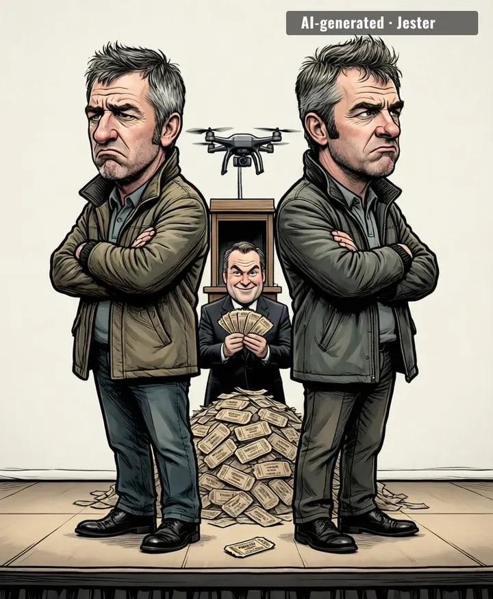Two brothers who spent thirty years not speaking will now spend 2027 selling you £180 seats to watch them not speak in person.