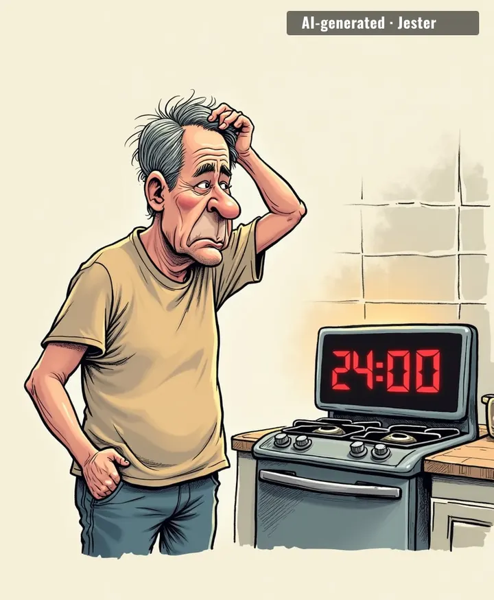 I set the clock on my stove once, and now I'm the proud owner of a very expensive 24:00.