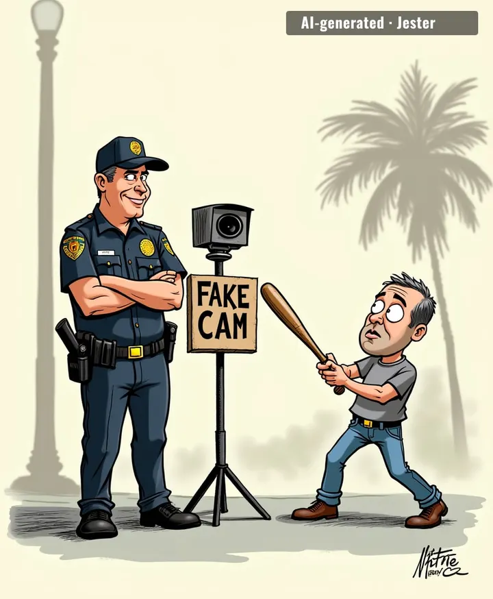 Florida PD: where the only thing more convincing than their fake camera is their entrapment paperwork.