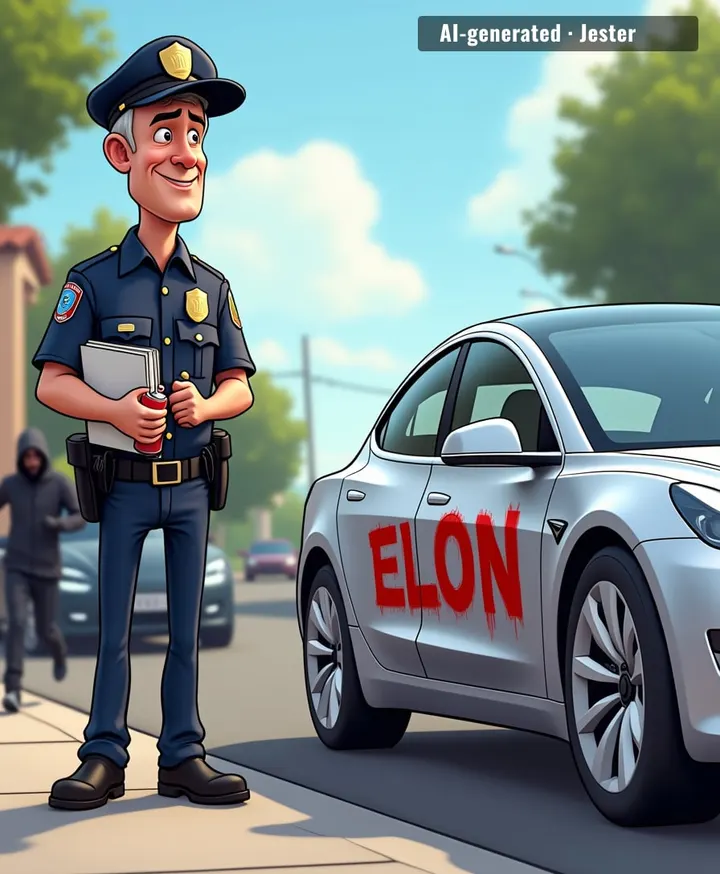 The only thing devaluing Teslas faster than a Musk tweet is a can of spray paint.