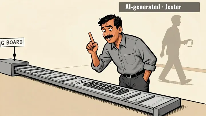 the keyboard equivalent of a treadmill in a janitor's closet