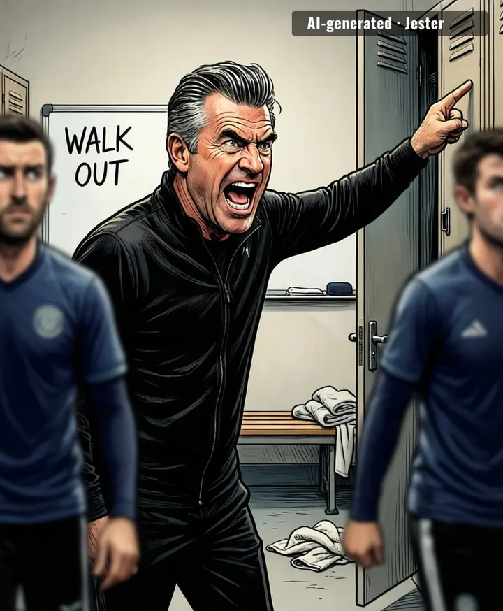 Ange gave the hairdryer treatment and the team just walked out—of the stadium, the league, and possibly the sport.