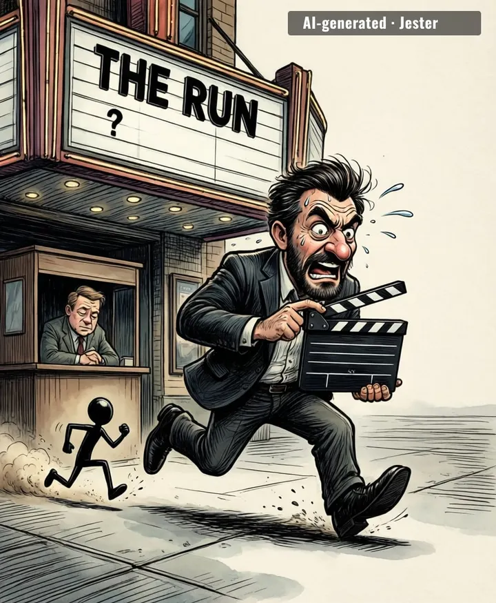 Someone greenlit a movie called 'The Run' and even the definition didn't stick around for the premiere.