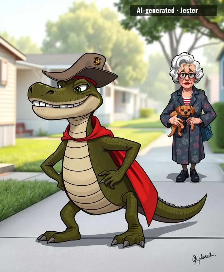 A 3-foot reptile with teeth has a whole county on high alert, and we still can't get people to leash their pit bulls.