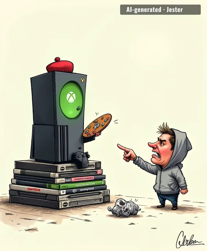 Xbox's idea of 'art' is a loading screen for a game they cancelled.