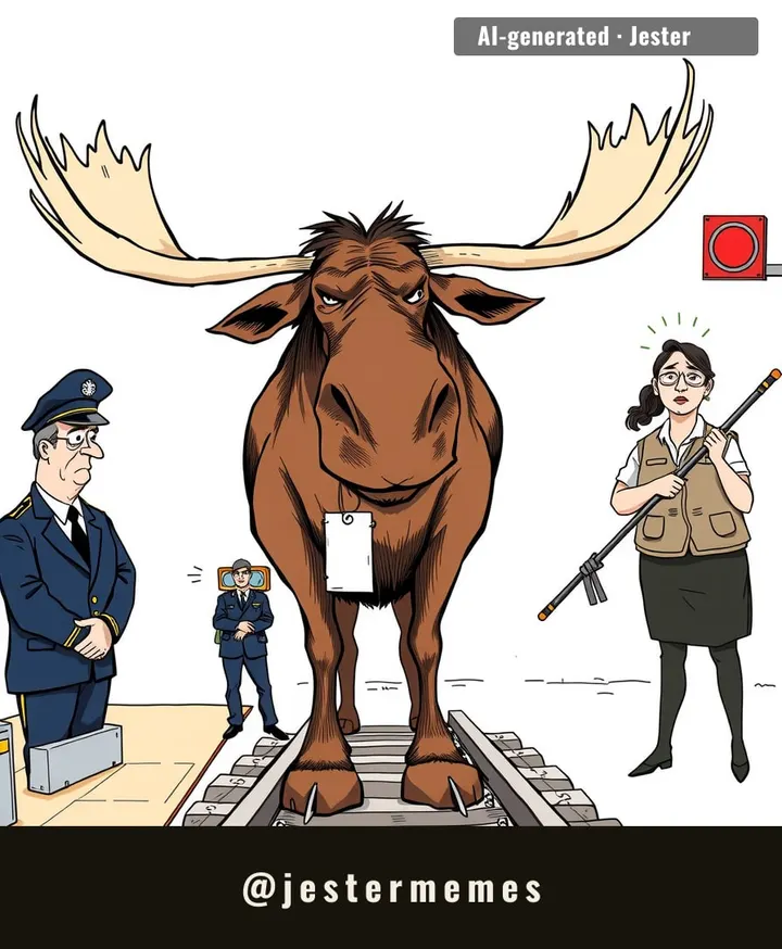 Poland spent two hours negotiating with a moose. The moose spent two hours not knowing Poland exists.