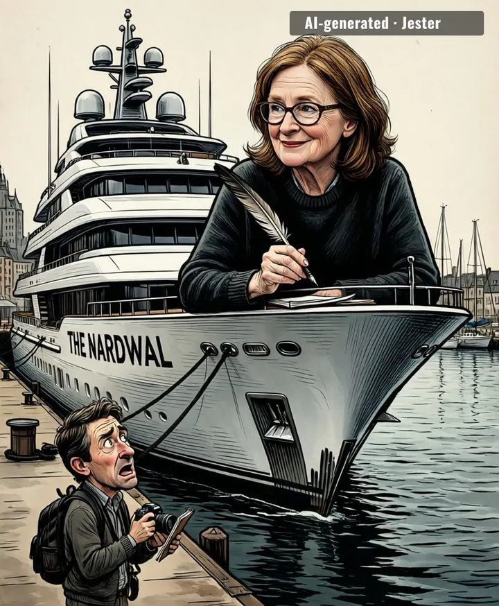 The mystery wasn't who owns the yacht, but why anyone thought we'd care.