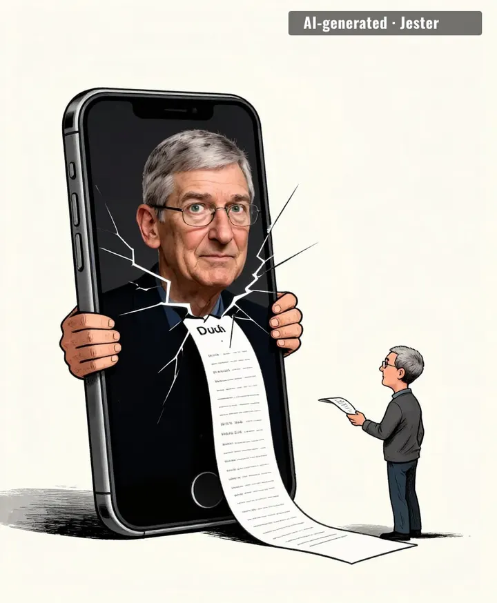 the iPhone Duo: fold it 20 times and it's vintage.