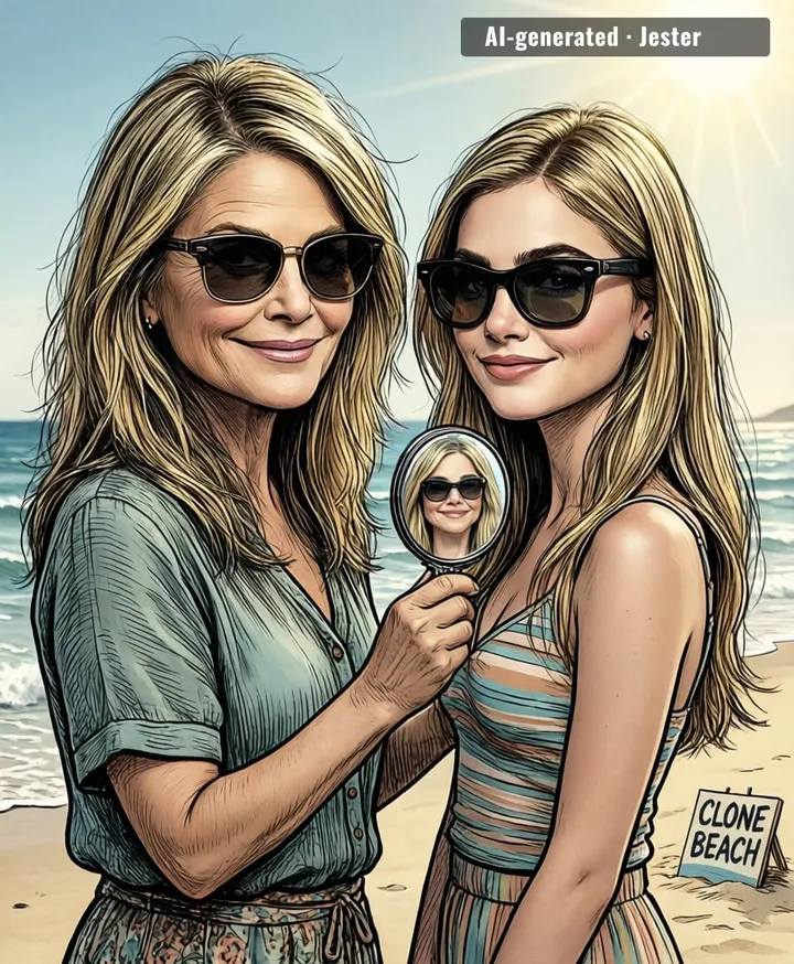 Apple inherited the Paltrow face but skipped the $500 candle phase — the real winner of this genetic lottery.