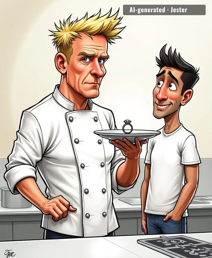 The real pressure is on the fiancé: Gordon's gonna critique the wedding cake like it's a scallop.