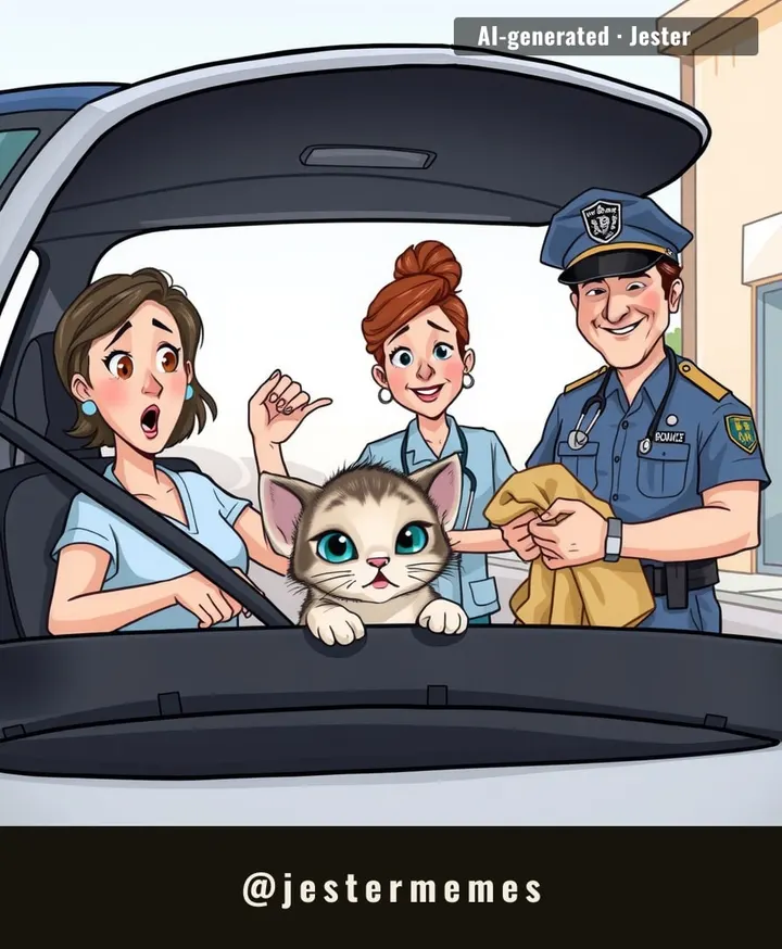 That kitten's first road trip had more engine noise than most of ours, but at least it got a free ride to a loving home.
