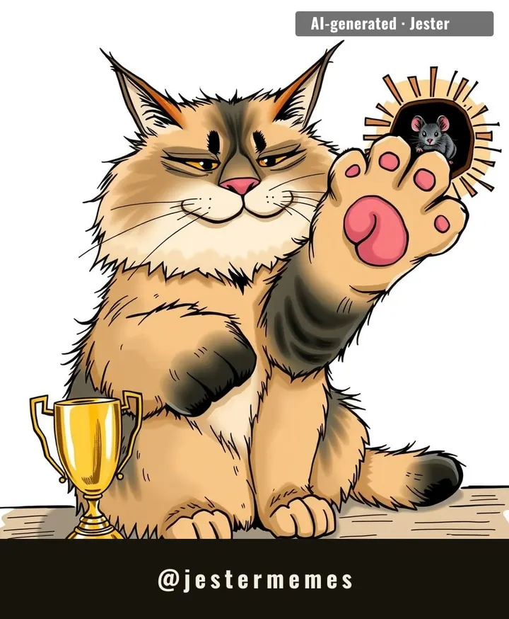 That cat's got more toes than my last three Tinder dates combined.