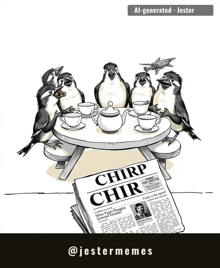 Sparrows get better table manners than my last four Zoom calls.