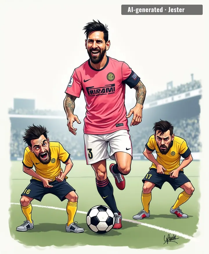 Messi's making defenders look like they're stuck in a tutorial level they failed 40 times.