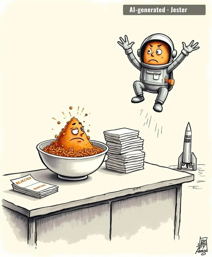 Khichdi got rejected from space because it's too honest — it settles for a moment before you do.