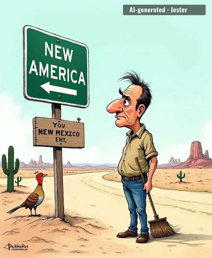 The president finally found a border he can move - the one around his own brain.