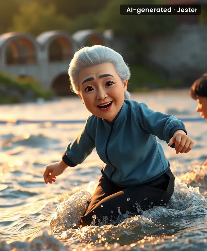 Saving a drowning man before you've even finished your tea? You do you, grandma.