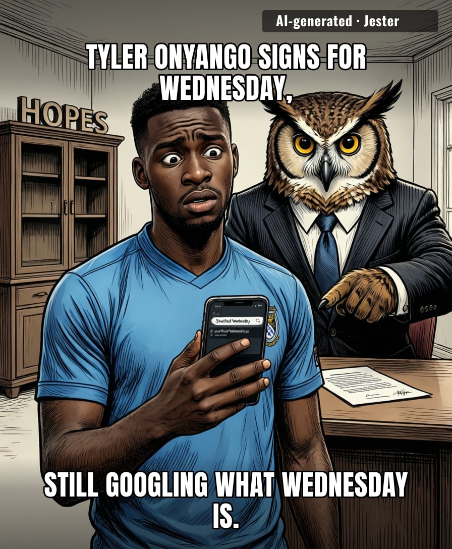 Tyler Onyango just signed for Sheffield Wednesday, and honestly, same energy as buying a mystery box on eBay and hoping it's a PS5.