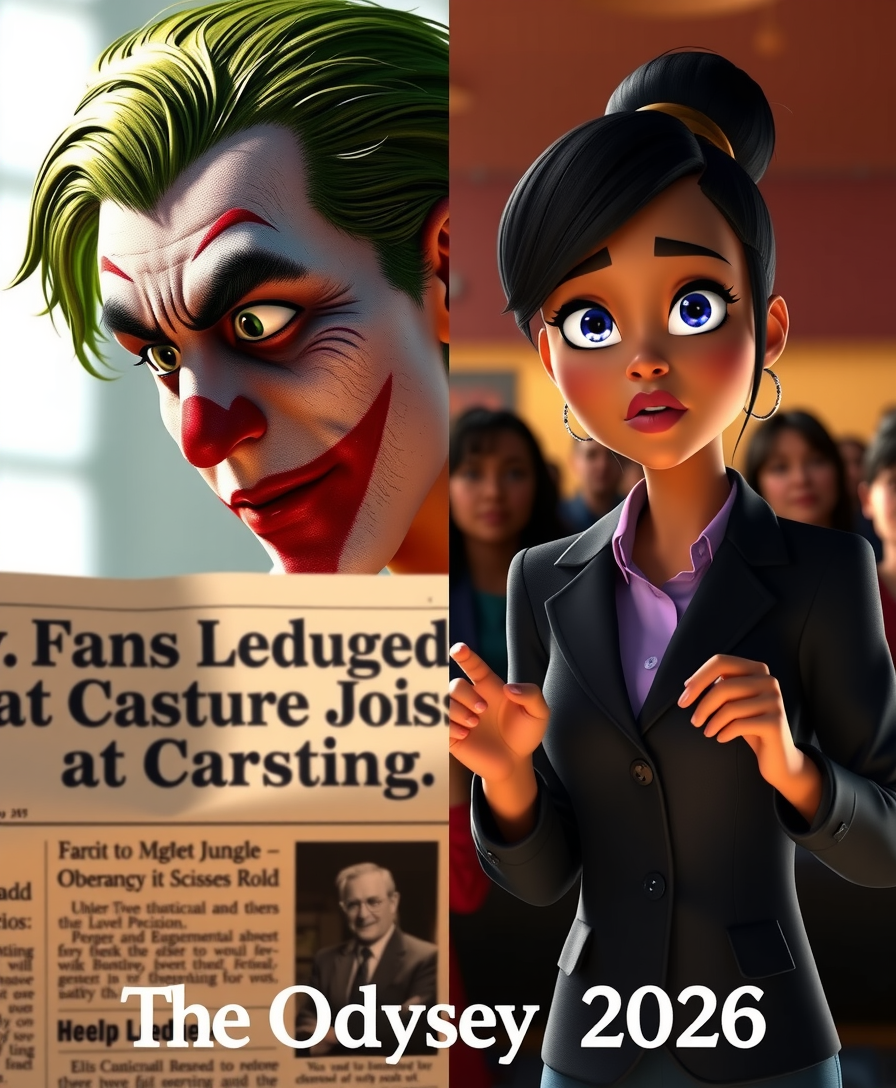 HEATH LEDGER WAS 'MISCAST.' NOLAN NOW APPLIES THAT LOGIC TO LUPITA AND ELLIOT.