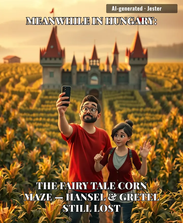 Hungary's corn maze: the only place where 'once upon a time' means you'll be wandering until the cows come home.