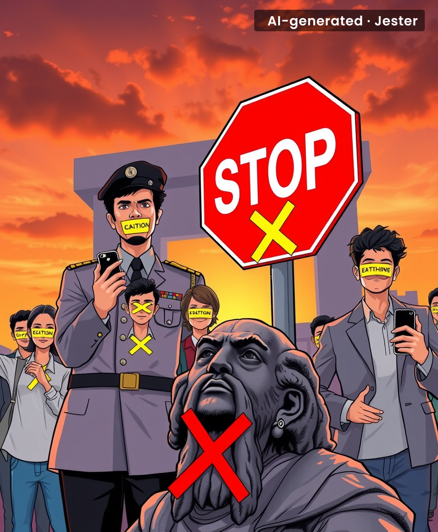The only thing more absurd than a gag order at a university is the idea that it would actually stop anyone from talking.