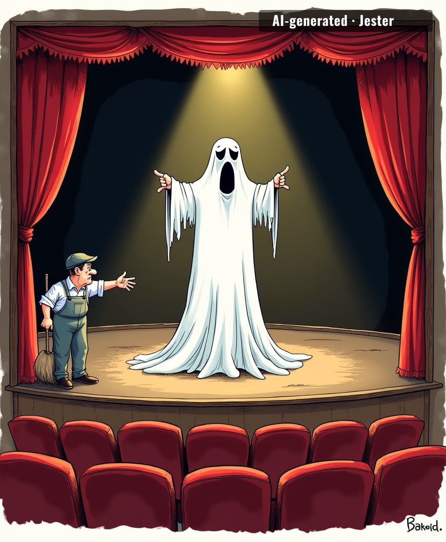 the demon's real job is getting people into a theatre that closed in 2019