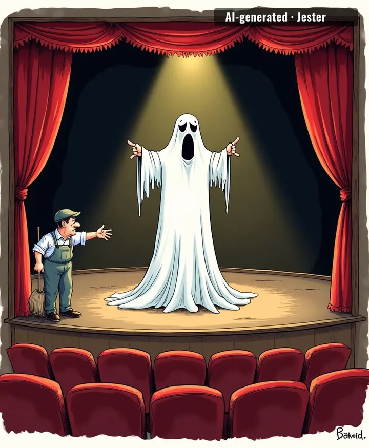 the demon's real job is getting people into a theatre that closed in 2019