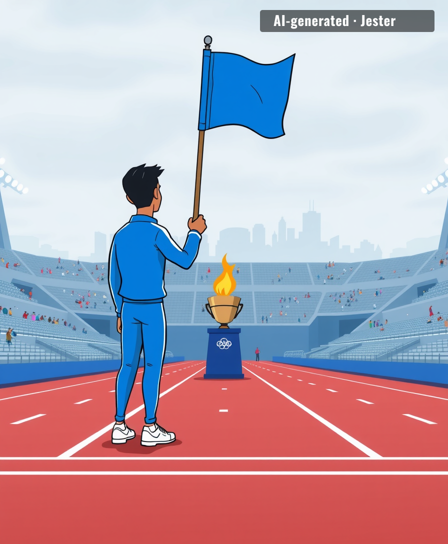 The Commonwealth Games is the only event where the opening ceremony includes a PowerPoint presentation on budget cuts.