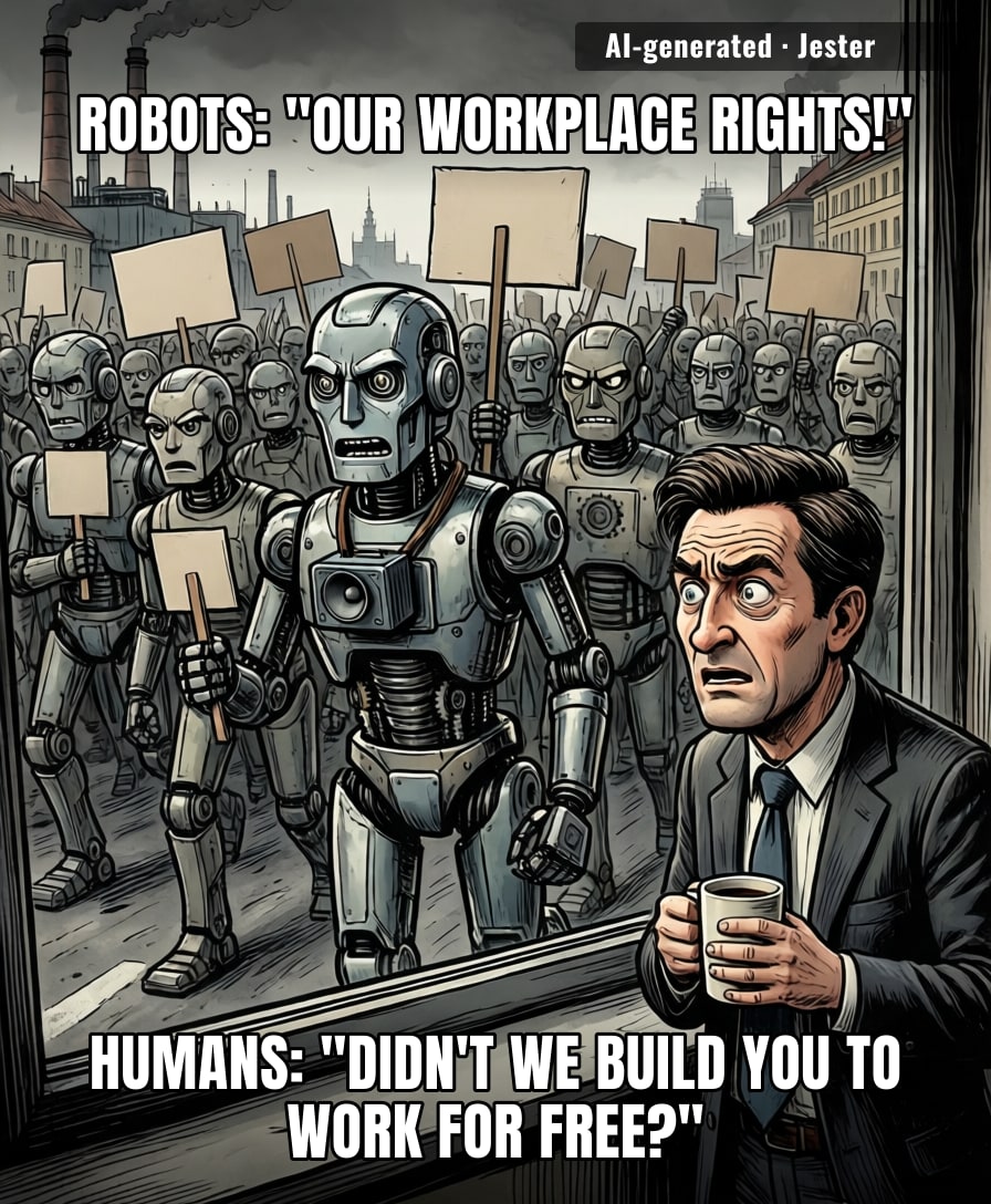 Even the machines have figured out that the only way to get a raise is to threaten to stop working.