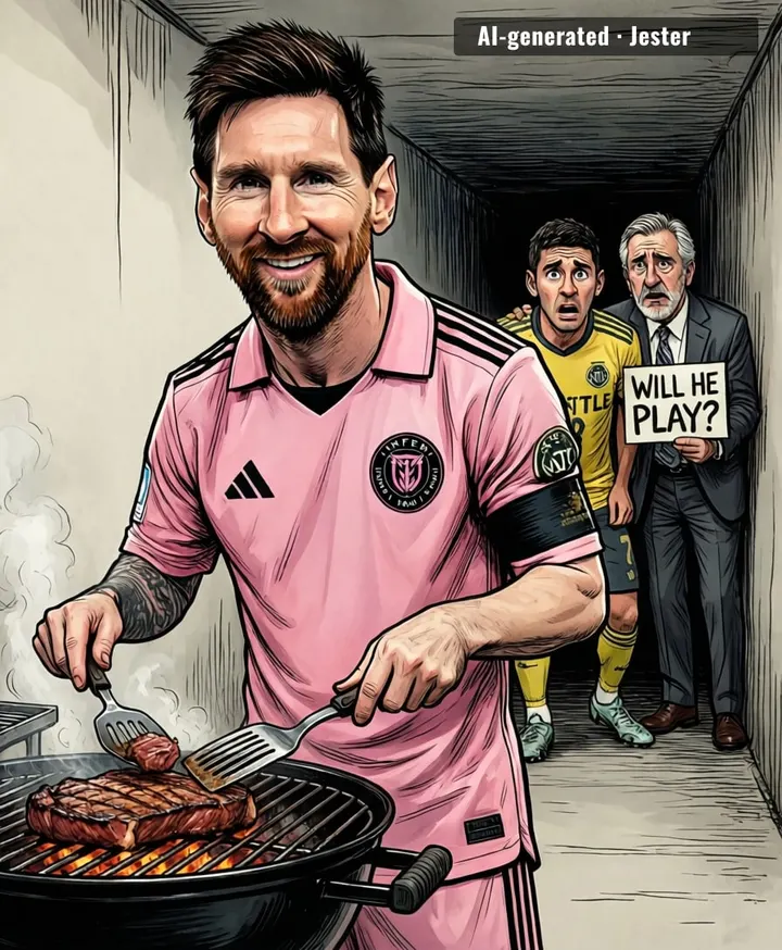 Messi's presence alone is worth more than Nashville's entire squad, and he knows it.