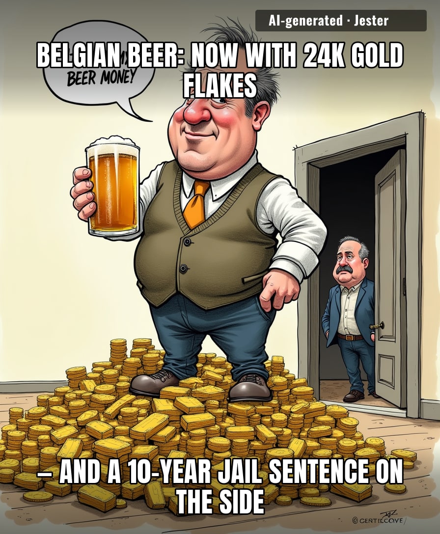 Belgian brewers are really out here turning hops into bullion — the only gold rush where the prize is a trip to jail.