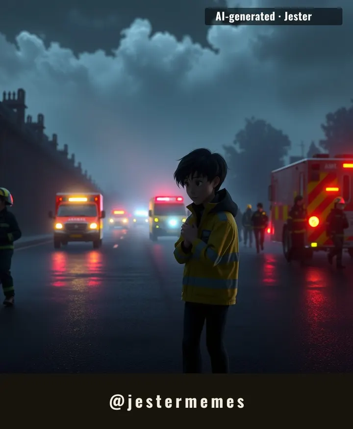 A community holds its breath as responders rush to an unknown scene.