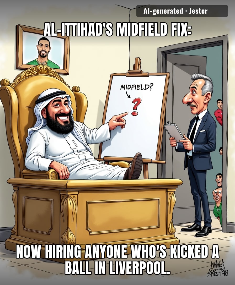 Saudi scouts just discovered that 'Premier League experience' looks great on a CV, even if the CV is just a grocery list.