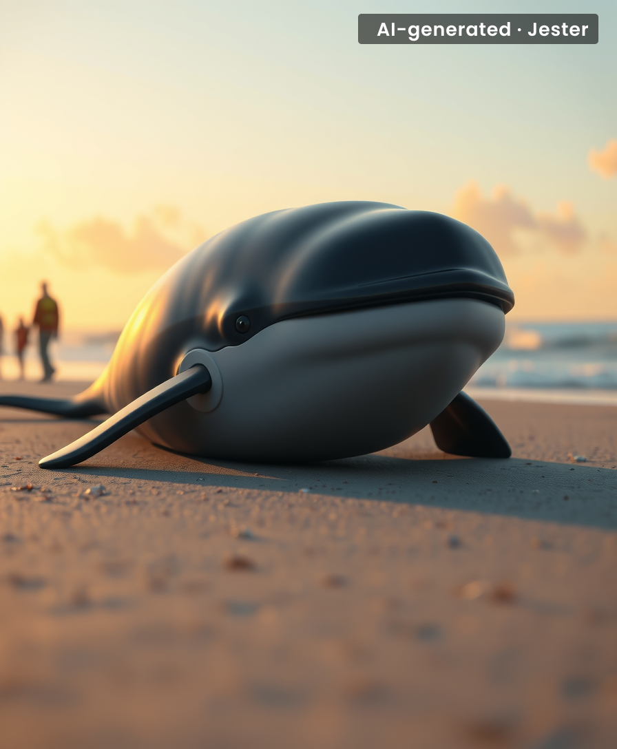 Meanwhile, I can't even afford a studio apartment, and this whale gets a whole beach to itself.