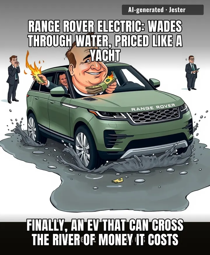 The only thing more shocking than the wading depth is that it still won't fit in a London parking space.