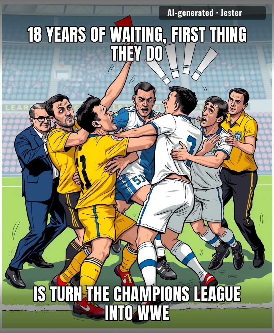 Fenerbahce waited 18 years to smell the CL grass and immediately started eating the other team's face.
