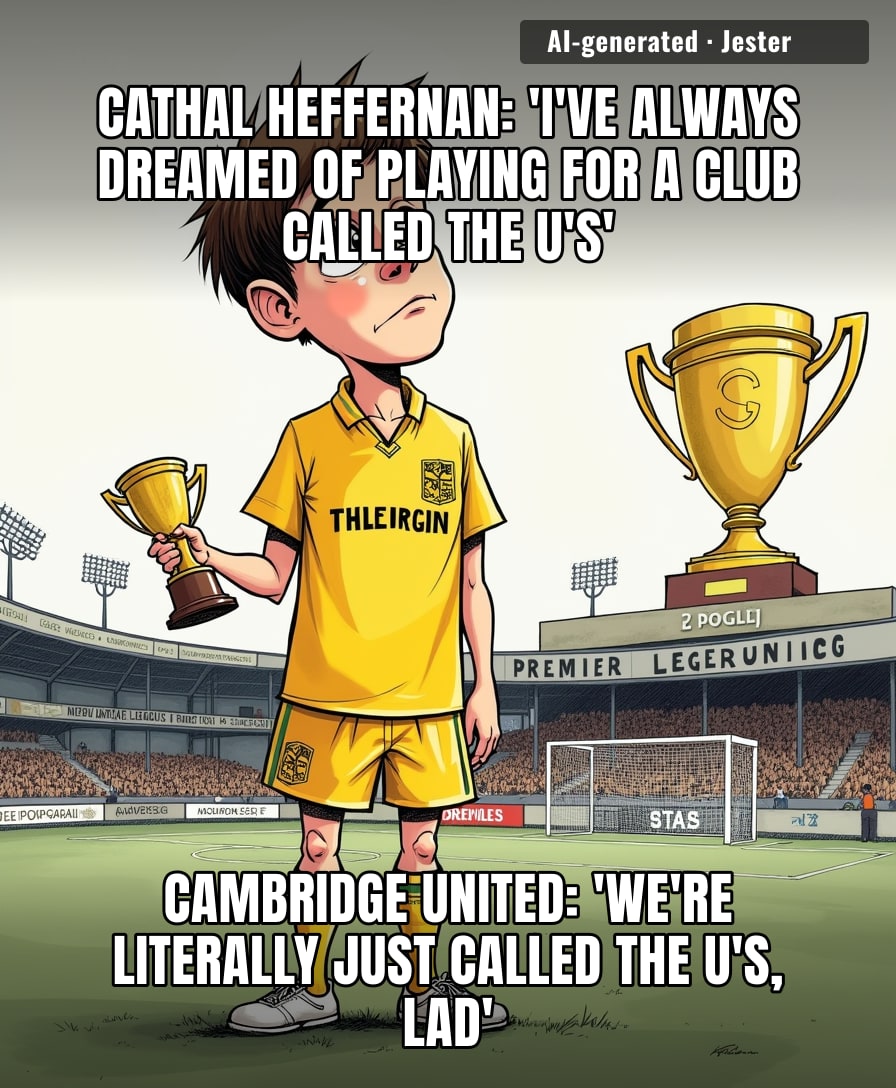 Cathal Heffernan joining Cambridge United is the football equivalent of your mum saying you're her favourite son—technically true, but there were no other candidates.
