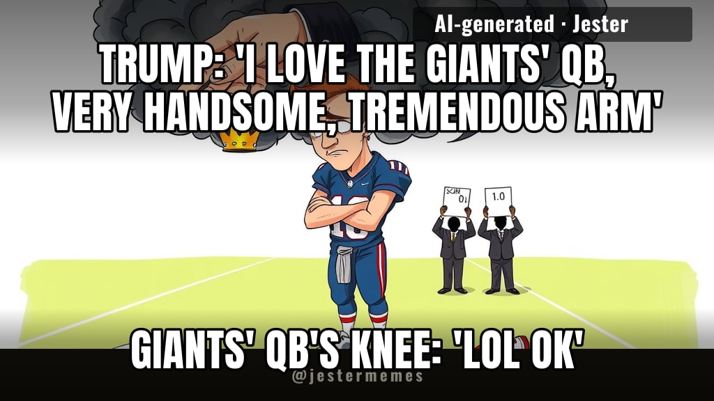 at this point opposing teams should just put him on the injury report as 'presidential endorsement'