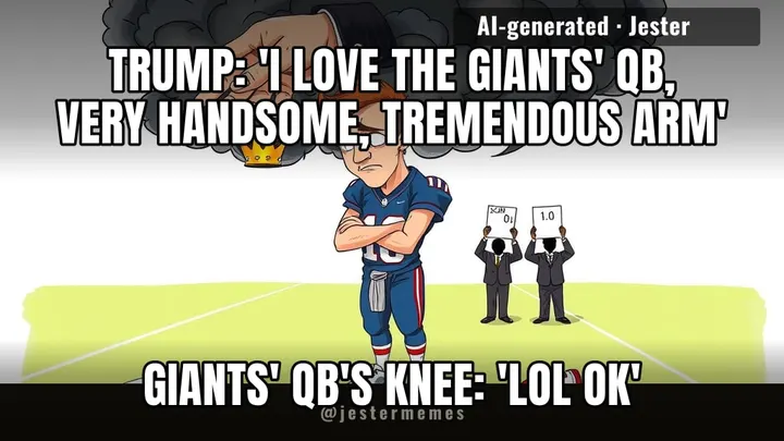 at this point opposing teams should just put him on the injury report as 'presidential endorsement'