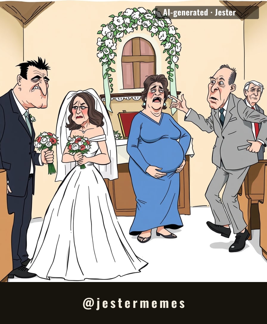 the sister-in-law has been waiting nine months to make this entrance