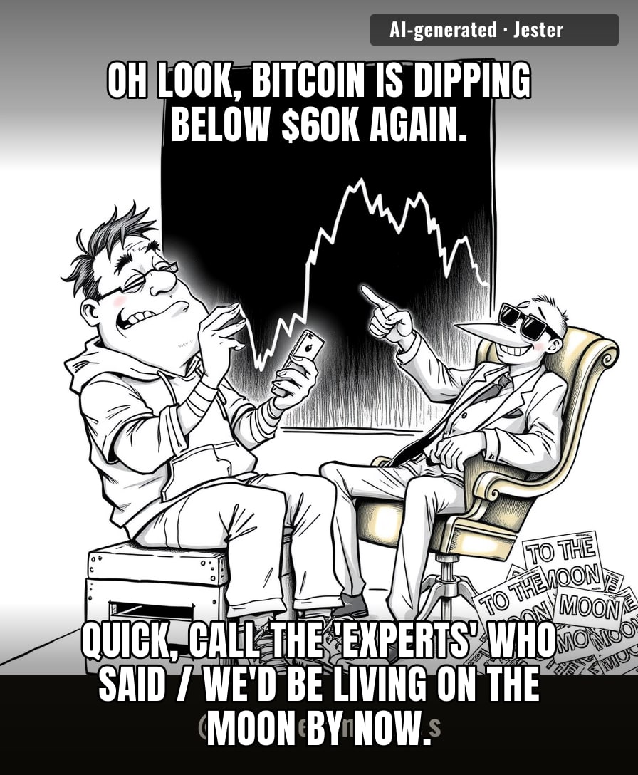 We really just treat crypto charts like a horoscope / that only gives us bad news.