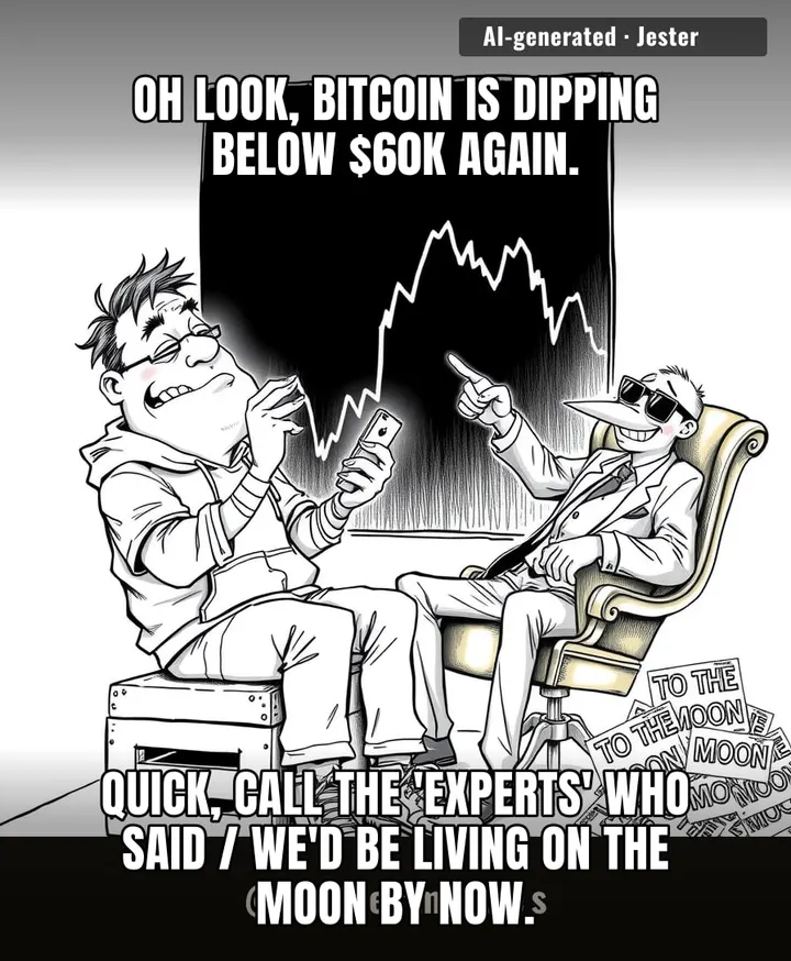 We really just treat crypto charts like a horoscope / that only gives us bad news.