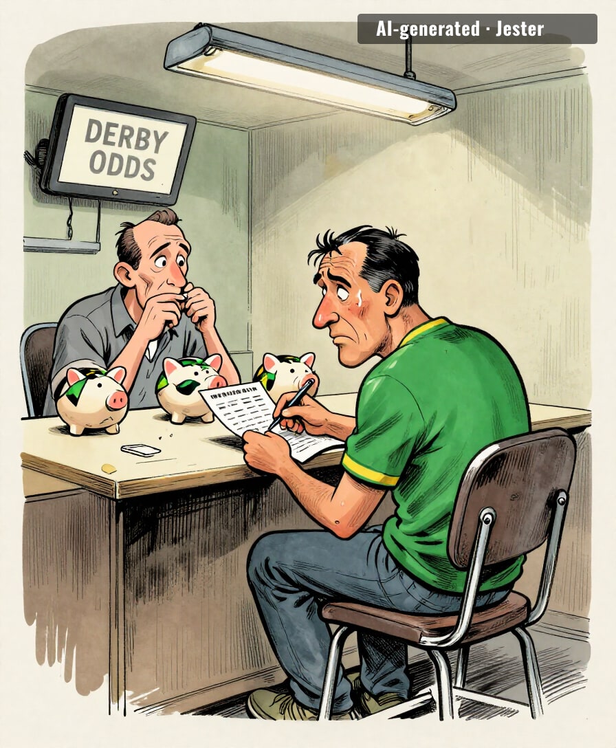 somewhere in London a man in a robe checked the Palmeiras-Corinthians odds, closed the laptop, and chose violence