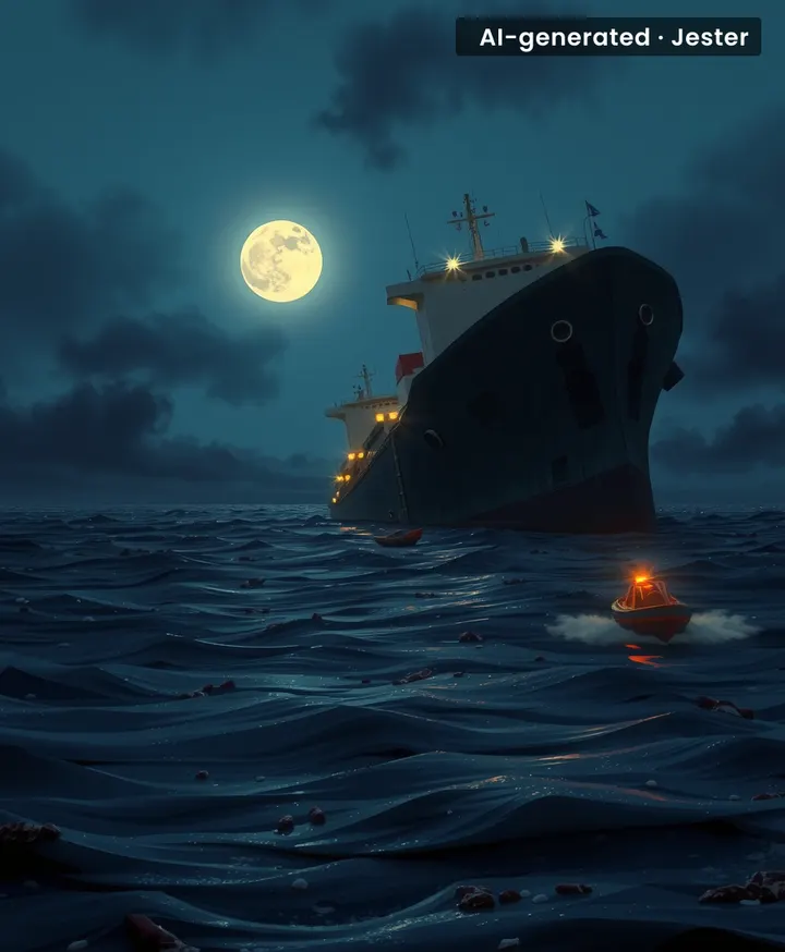 The sinking highlights the peril of maritime trade routes.