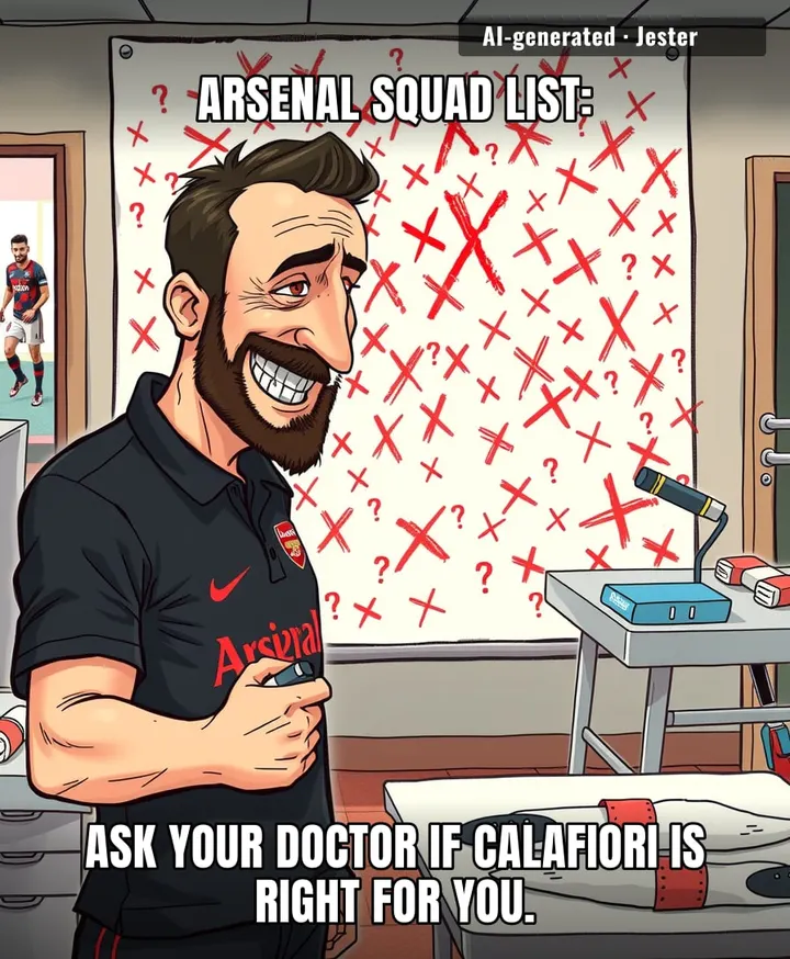 Arsenal's injury list has more plot twists than a telenovela, and the only thing longer is the queue at the medical room.