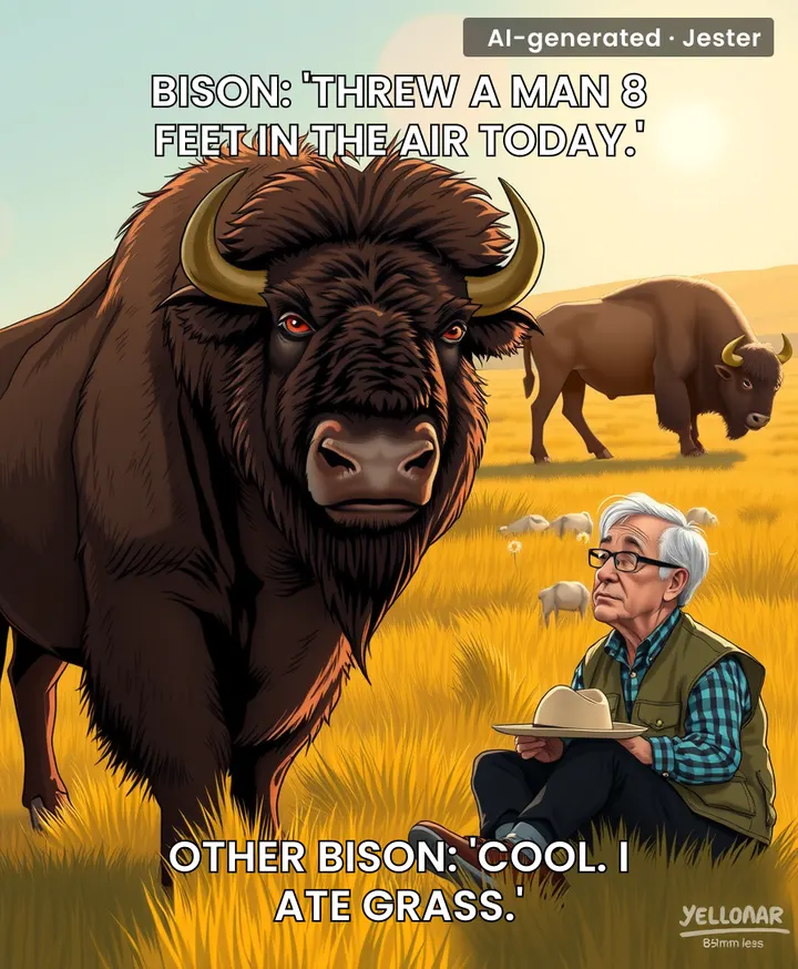 Getting thrown by a bison? That's a free story for life. The real injury is having to tell it at every Thanksgiving.
